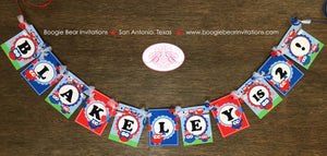 4th of July Birthday Party Small Banner Boy Girl Outdoor Summer Patriotic Flag Owls Independence Day Boogie Bear Invitations Blakeley Theme