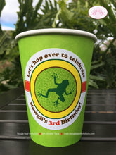 Load image into Gallery viewer, Rainforest Birthday Party Beverage Cups Paper Girl Boy Rain Forest Monkey Frog Snake Wild Parrot Lizard Boogie Bear Invitations Mowgli Theme