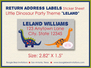 Little Dinosaur Birthday Party Invitation Boy Girl Blue Red Green Jurassic Boogie Bear Invitations Leland Theme Paperless Printable Printed