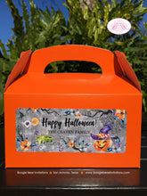 Load image into Gallery viewer, Halloween Witch Party Treat Boxes Favor Tags Bag Pumpkin Girl Boy Cocktail Spiderweb Orange Black Boogie Bear Invitations Craven Theme