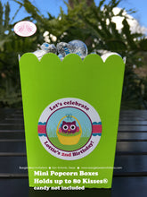 Load image into Gallery viewer, Easter Owls Party Popcorn Boxes Mini Favor Buffet Food Birthday Girl Boy Spring Woodland Forest Egg Tag Boogie Bear Invitations Lottie Theme