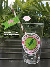 Load image into Gallery viewer, Pink Rain Forest Birthday Party Beverage Cups Plastic Drink Girl Amazon Rainforest Amazon Jungle Wild Boogie Bear Invitations Sophia Theme
