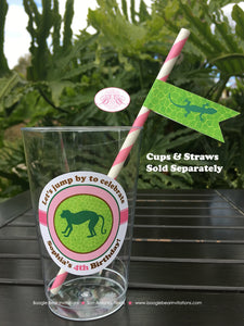 Pink Rain Forest Birthday Party Beverage Cups Plastic Drink Girl Amazon Rainforest Amazon Jungle Wild Boogie Bear Invitations Sophia Theme