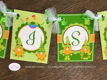 Load image into Gallery viewer, St. Patrick&#39;s Day Gnomes Party Small Banner Birthday Boy Girl Lucky Green Orange 1st 2nd 3rd 4th 5th Boogie Bear Invitations Tristan Theme