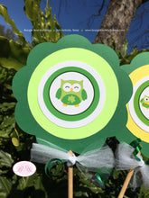 Load image into Gallery viewer, St. Patrick&#39;s Day Owls Party Centerpiece Sticks Girl Boy Lucky Green Forest Shamrock Clover Pot of Gold Boogie Bear Invitations Ashlyn Theme