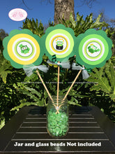 Load image into Gallery viewer, St. Patrick&#39;s Day Owls Party Centerpiece Sticks Girl Boy Lucky Green Forest Shamrock Clover Pot of Gold Boogie Bear Invitations Ashlyn Theme
