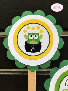 St. Patrick's Day Owls Party Cupcake Toppers Birthday Girl Boy Woodland Green Forest Shamrock Clover Boogie Bear Invitations Ashlyn Theme