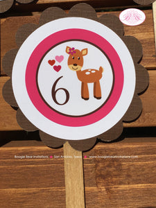 Valentines Day Woodland Party Cupcake Toppers Birthday Love Forest Animals Pink Fox Bear Deer Skunk Kid Boogie Bear Invitations Amelie Theme