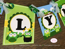 Load image into Gallery viewer, St. Patrick&#39;s Day Birthday Party Small Banner Owls Girl Boy Lucky Green Woodland 1st 2nd 3rd 4th 5th Boogie Bear Invitations Ashlyn Theme