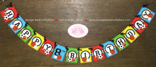 Load image into Gallery viewer, Sports Happy Birthday Party Banner Boy Girl Red Yellow Green Blue 1st 2nd 3rd 4th 5th 6th 7th 8th 9th Boogie Bear Invitations Archie Theme