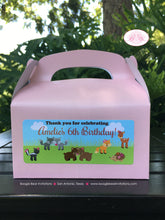 Load image into Gallery viewer, Valentines Day Woodland Animals Party Treat Boxes Birthday Favor Bag Love Red Pink Heart Spring Forest Boogie Bear Invitations Amelie Theme