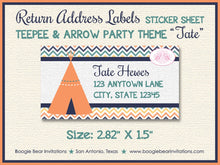 Load image into Gallery viewer, Teepee Arrow Birthday Party Invitation Photo Girl Boy Tribal Tent Pow Wow Kid Boogie Bear Invitations Tate Theme Paperless Printable Printed