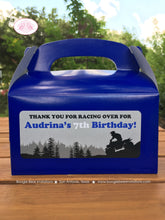 Load image into Gallery viewer, ATV Birthday Party Treat Boxes Favor Tags Bag Black Blue Boy Girl Quad All Terrain Vehicle 4 Wheeler Boogie Bear Invitations Audrina Theme