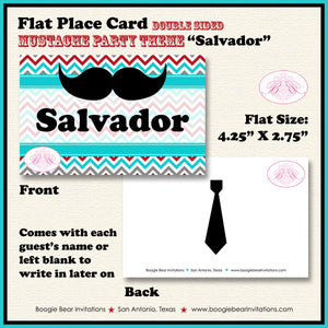 Mustache Birthday Favor Party Card Tent Place Food Boy Hat Tie Suit Little Man Red Blue Black Formal Boogie Bear Invitations Salvador Theme