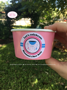 BBQ Shower Reveal Party Treat Cups Baby Q Twin Candy Buffet Food Paper Blue Pink Boy Girl Birthday 1st Boogie Bear Invitations Shannon Theme