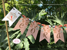 Load image into Gallery viewer, Garden Birds Party Pennant Cake Banner Topper Birthday Happy Girl Birdcage Outdoor Picnic Garden Cage Boogie Bear Invitations Coralee Theme