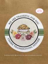 Load image into Gallery viewer, Thanksgiving Party Stickers Circle Sheet Birthday Cornucopia Bounty Turkey Formal Floral Fall Autumn Tag Boogie Bear Invitations Cooke Theme