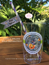 Load image into Gallery viewer, Halloween Party Beverage Cups Plastic Drink Birthday Witch Hat Pumpkin Orange Black Green Purple Forest Boogie Bear Invitations Craven Theme