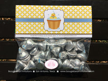 Load image into Gallery viewer, Yellow Rubber Duck Baby Shower Folded Treat Bag Toppers Label Boy Blue Little Duckie Party Sailor Chick Boogie Bear Invitations Terry Theme