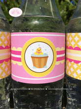 Load image into Gallery viewer, Yellow Rubber Duck Baby Shower Bottle Wraps Wrappers Cover Label Pink Girl Little Duckie Pool Bubbles 1st Boogie Bear Invitations Beth Theme
