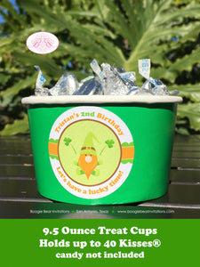 St. Patrick's Day Gnomes Party Treat Cups Food Buffet Paper Birthday Girl Boy Lucky Shamrock Clover Boogie Bear Invitations Tristan Theme