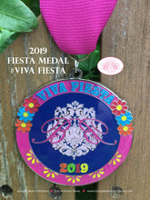 Load image into Gallery viewer, 2018 2019 Fiesta Medal Boogie Bear Invitations #Viva Fiesta #SA300 Celebrating 10 Years In Business San Antonio Cinco de Mayo Glitter Pin