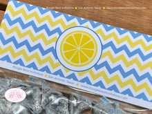 Load image into Gallery viewer, Blue Lemonade Party Treat Bag Toppers Favor Tent Birthday Boy Yellow Summer Lemon Stand Garden Retro Boogie Bear Invitations Joshua Theme