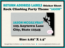 Load image into Gallery viewer, Mountain Rock Climbing Party Invitation Birthday Boy Girl Climb Sports Indoor Wall Bouldering Boogie Bear Invitations Jason Theme Printed