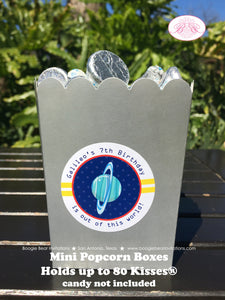 Outer Space Party Popcorn Boxes Mini Favor Buffet Food Birthday Planet Solar System Astronaut Galaxy Boogie Bear Invitations Galileo Theme
