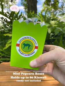 Rainforest Party Popcorn Boxes Mini Food Birthday Rain Forest Girl Boy Green Parrot Monkey Frog Reptile Boogie Bear Invitations Mowgli Theme
