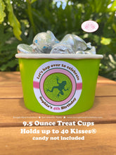 Load image into Gallery viewer, Rainforest Birthday Party Treat Cups Candy Rain Forest Reptile Pink Green Bird Monkey Frog Jungle Girl Boogie Bear Invitations Sophia Theme