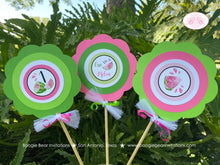 Load image into Gallery viewer, Pink Watermelon Birthday Centerpiece Set Party Girl One In Melon Two Sweet Green Summer Picnic Fruit Boogie Bear Invitations Darlene Theme