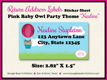 Load image into Gallery viewer, Pink Aviator Owl Baby Shower Invitation Airplane Flying Pilot Blue Girl Fly Boogie Bear Invitations Nadine Theme Paperless Printable Printed