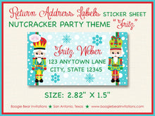 Load image into Gallery viewer, Nutcracker Birthday Party Invitation Winter Christmas Ballet Boy Girl Kids Boogie Bear Invitations Fritz Theme Paperless Printable Printed