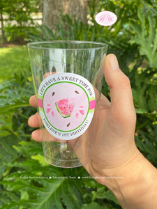 Pink Watermelon Party Beverage Cups Plastic Drink Birthday Girl One In Melon Two Sweet Summer Green Boogie Bear Invitations Darlene Theme