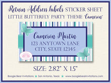 Load image into Gallery viewer, Butterfly Gender Neutral Baby Shower Invitation Reveal Green Blue Boy Girl Boogie Bear Invitations Cameron Theme Paperless Printable Printed