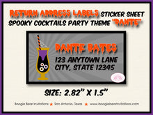 Load image into Gallery viewer, Spooky Cocktails Birthday Party Invitation Halloween Pick Your Poison Dinner Boogie Bear Invitations Dante Theme Paperless Printable Printed