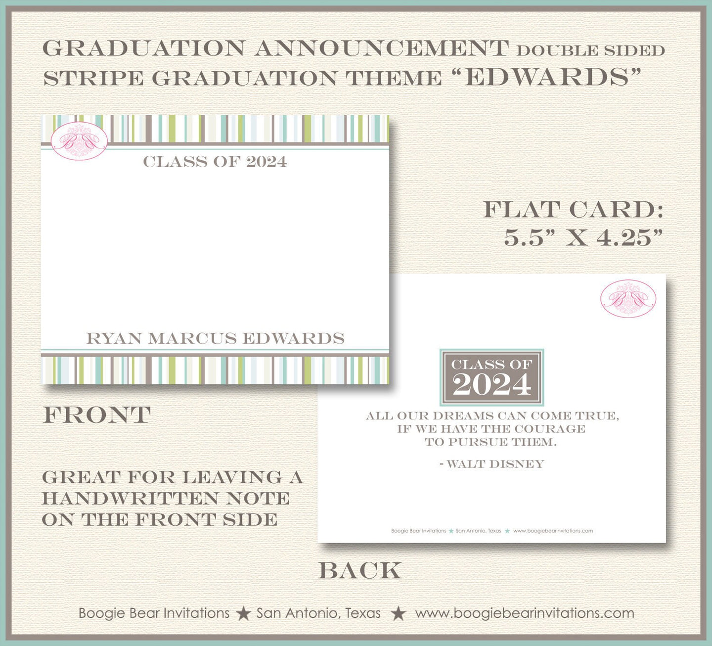 Modern Stripe Graduation Thank You Cards High School College Retro Par Boogie Bear Invitations Modern Stripe Graduation Thank You Cards High School College Retro Par Boogie Bear Invitations