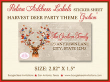 Load image into Gallery viewer, Thanksgiving Harvest Deer Party Invitation Autumn Fall Woodland Animals Boogie Bear Invitations Gratian Theme Paperless Printable Printed