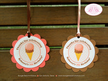 Load image into Gallery viewer, Retro Ice Cream Birthday Party Package Girl Summer Happy Door Banner Sign Popsicle Vintage Retro Sweet Boogie Bear Invitations Rebecca Theme