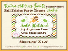 Load image into Gallery viewer, Fall Fairy Pumpkin Birthday Party Invitation Princess Girl Garden Fairies Boogie Bear Invitations Paperless Printable Printed Amber Theme