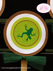 Reptile Snake Birthday Party Package Rain Forest Zoo Rainforest Lizard Wild Frog Amazon Jungle Green Boogie Bear Invitations Frank Theme