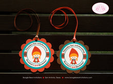 Load image into Gallery viewer, Red Riding Hood Birthday Party Package Forest Big Bad Wolf Door Happy Banner Cupcake Toppers Favor Boogie Bear Invitations Scarlett Theme
