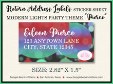 Load image into Gallery viewer, Christmas Winter Party Invitation Holiday Cheer New Year&#39;s Modern Lights Boogie Bear Invitations Pierce Theme Paperless Printable Printed