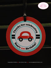 Load image into Gallery viewer, Cars Trucks Birthday Party Package Honk Beep Red Blue Black White Vehicles Stoplight Traffic Vehicles Boy Boogie Bear Invitations Sam Theme
