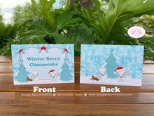 Load image into Gallery viewer, Woodland Winter Fox Baby Shower Package Christmas Holiday Snow Arctic White Red Santa Hat Birthday Party Boogie Bear Invitations Aspen Theme
