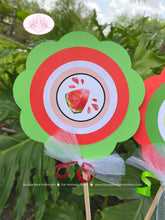 Load image into Gallery viewer, Red Watermelon Birthday Centerpiece Set Party Girl One In Melon Two Sweet Green Summer Picnic Fruit Boogie Bear Invitations Marlene Theme