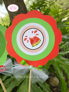 Red Watermelon Birthday Centerpiece Set Party Girl One In Melon Two Sweet Green Summer Picnic Fruit Boogie Bear Invitations Marlene Theme