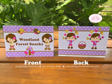 Load image into Gallery viewer, Autumn Harvest Birthday Party Package Twin Girl Forest Pink Purple Woodland Animals Farm Pumpkin Bird Boogie Bear Invitations Ivy Izzy Theme