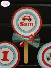 Load image into Gallery viewer, Cars Trucks Birthday Party Package Honk Beep Red Blue Black White Vehicles Stoplight Traffic Vehicles Boy Boogie Bear Invitations Sam Theme